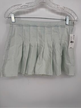 PacSun Mint Pleated Mini Skirt